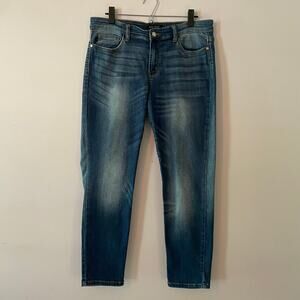 Judy Blue Relaxed Fit Dark Wash Jeans Straight Leg Mid Rise Women's size 15 / 32